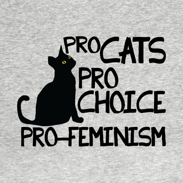 Pro Cats Pro Choice Pro Feminism by bubbsnugg